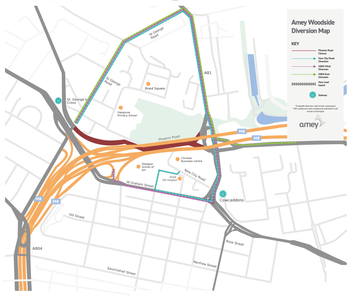 Phoenix Road Closure Diversion